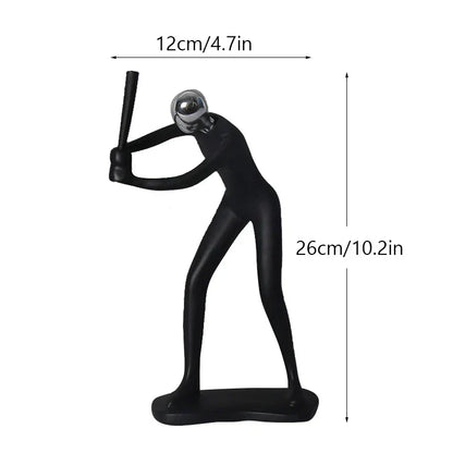 DecorBites™ Abstract Athlete Statue Sculpture for Home Office Decor