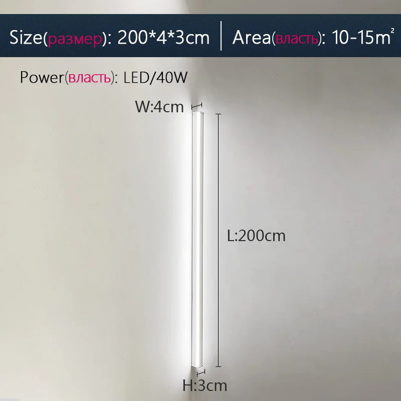 DecorBites™ Black LED Wall Lamp for Bedroom Living Room Aisle Sofa Background