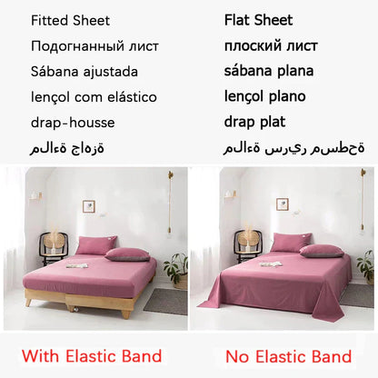 DecorBites™ Bubble Yarn Fabric Full Bedding Set with Duvet Cover, Sheet, Quilt, Pillowcase