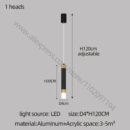DecorBites™ LED Chandelier: Modern Nordic Acrylic Luxury Lighting for Home Decor