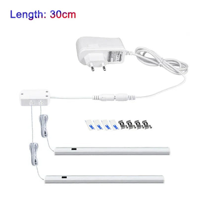 DecorBites™ LED Under Cabinet Light Hand Sweep PIR Motion Sensor Wardrobe Lamp