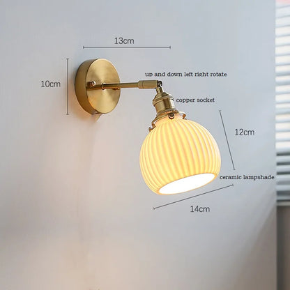DecorBites™ Ceramic LED Wall Light for Home Indoor Decor Bedroom Bathroom Mirror