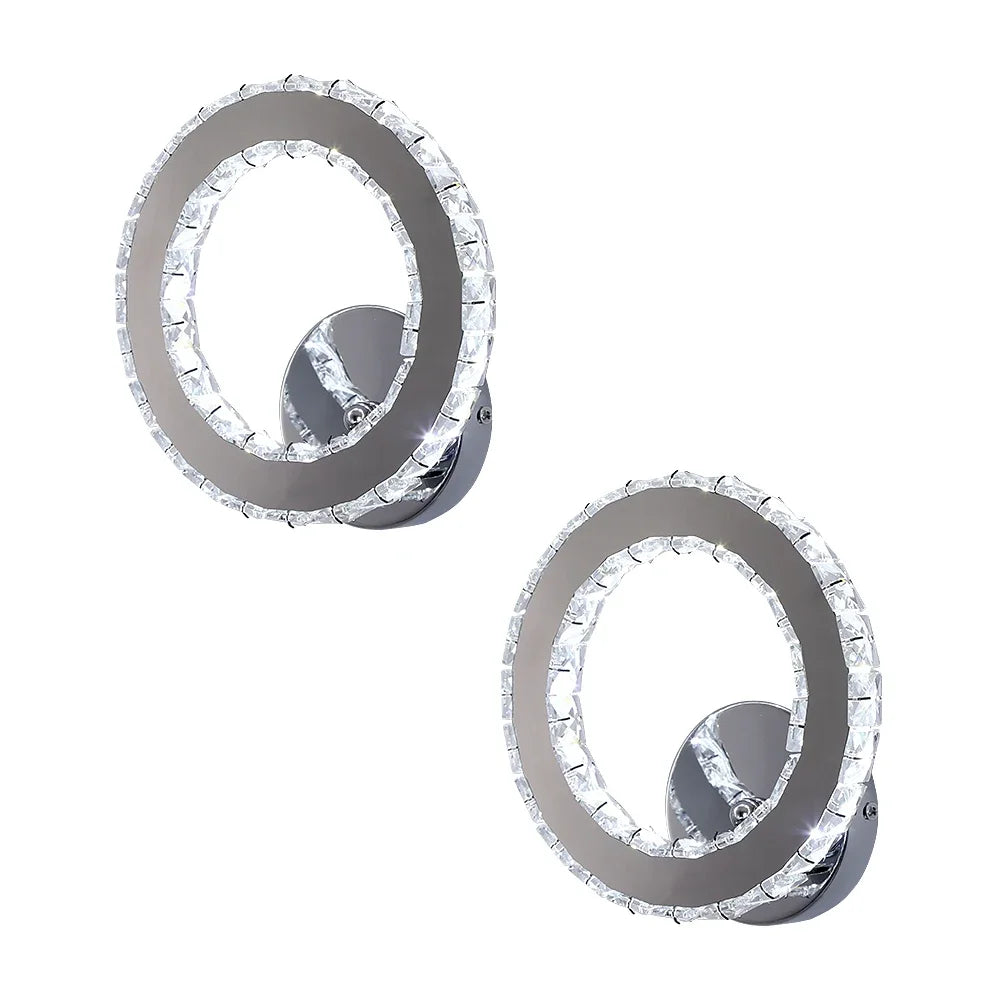 DecorBites™ Crystal Led Wall Sconce | Modern Minimalist Living Room Lighting