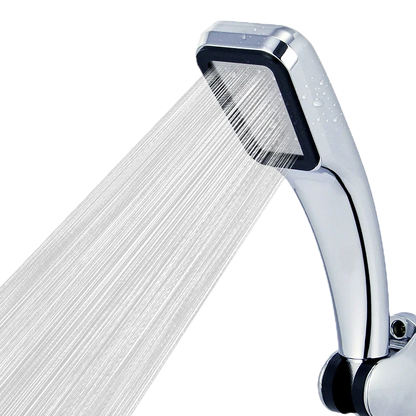 DecorBites™ Black High Pressure Rainfall Shower Head with Bracket and Water Saving Nozzle