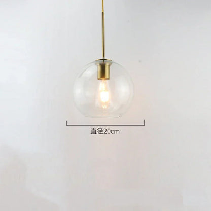 DecorBites™ Glass Ball LED Pendant Lights for Chic Home Decor and Lighting