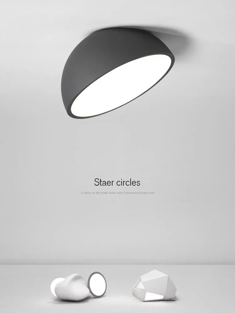 DecorBites™ LED Semicircular Ceiling Light for Bedroom, Aisle, Balcony - Modern & Creative Lighting Fixtures