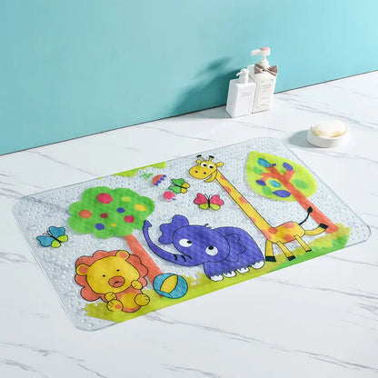 DecorBites™ Cartoon Non-Slip Bathroom Mat with Suction Cup for Child Bathtub Eco-Friendly