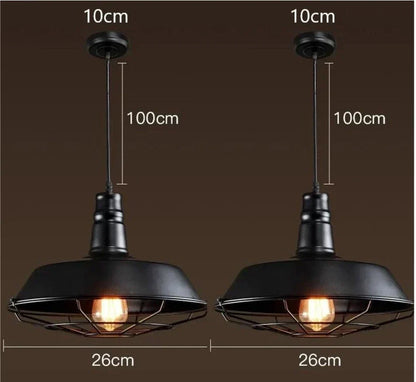 DecorBites™ Iron Pendant Lights: Rural Retro Personalized Pot Lid Chandelier