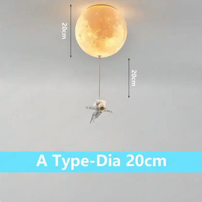 DecorBites™ Astronaut Bubble Chandelier Light - Moonlight Bedroom Ceiling Lamp