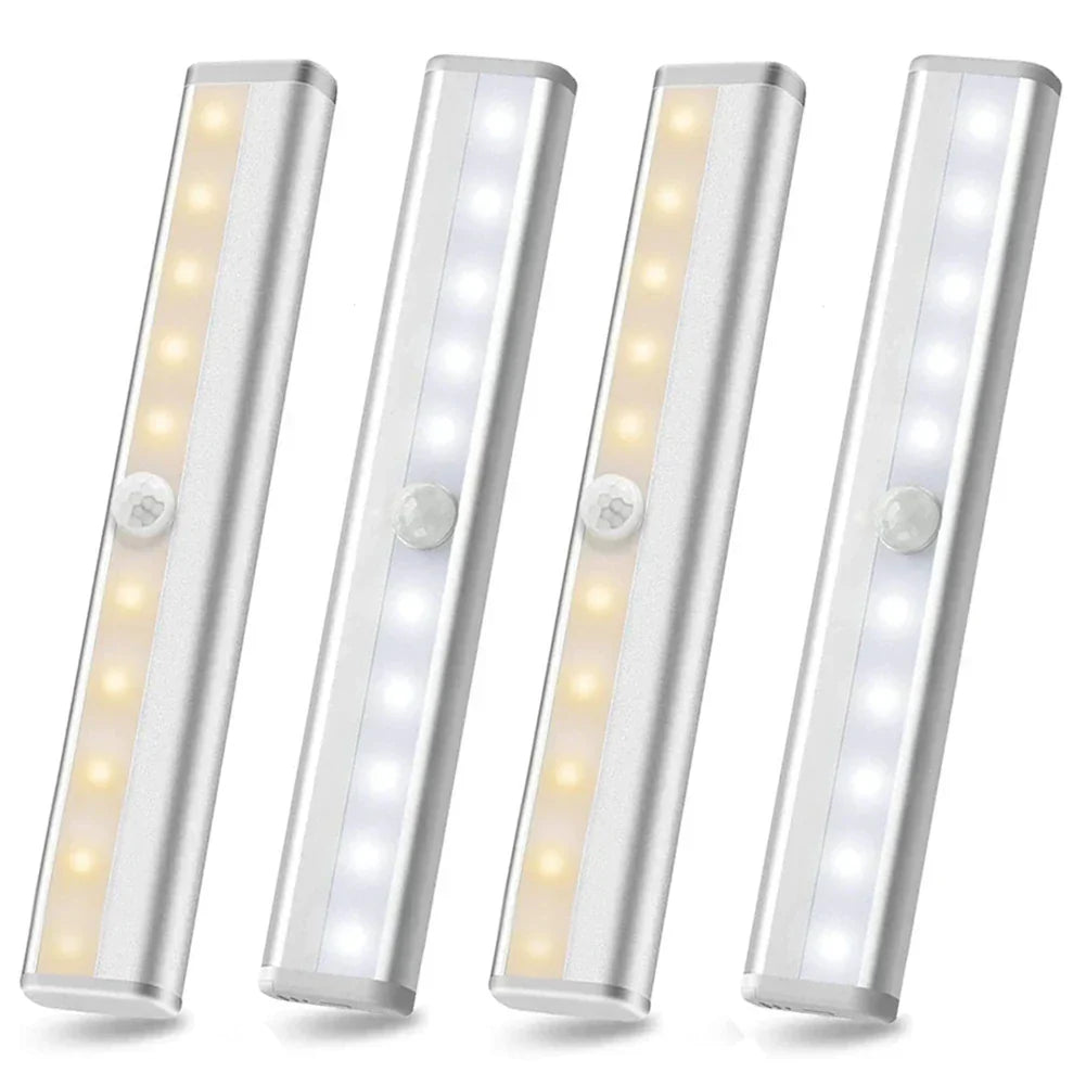 DecorBites™ LED Motion Sensor Night Light for Cabinets Wardrobe Bedroom - 6/10 LEDs