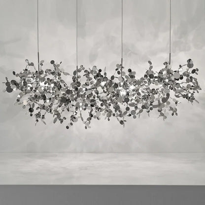 DecorBites™ LED Stainless Steel Chandelier Pendant Lights for Modern Home Decor Lighting