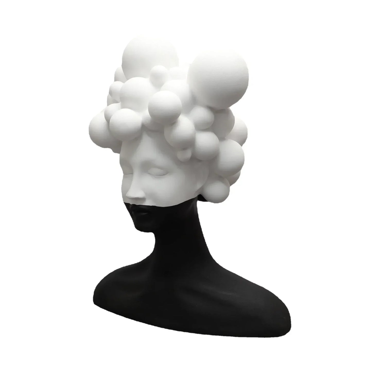 DecorBites™ Abstract Woman Figurine Resin Sculpture Home Decor Human Head Statue