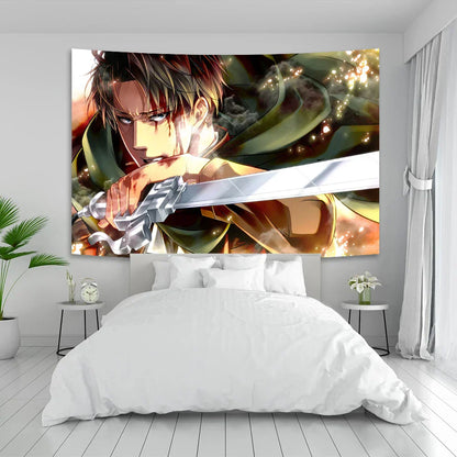 DecorBites™ Attack On Titan Boho Tapestry: Aesthetic Room Decor for Teen Bedrooms