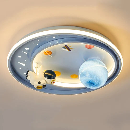 DecorBites™ Astronaut Astros Planet Ceiling Light for Child's Bedroom