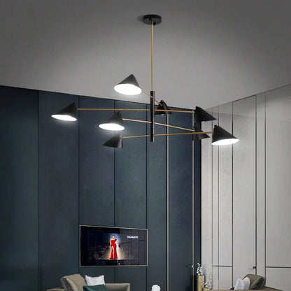 DecorBites™ Cone Pendant Light: Minimalist Art Chandelier for Home Living Dining Room