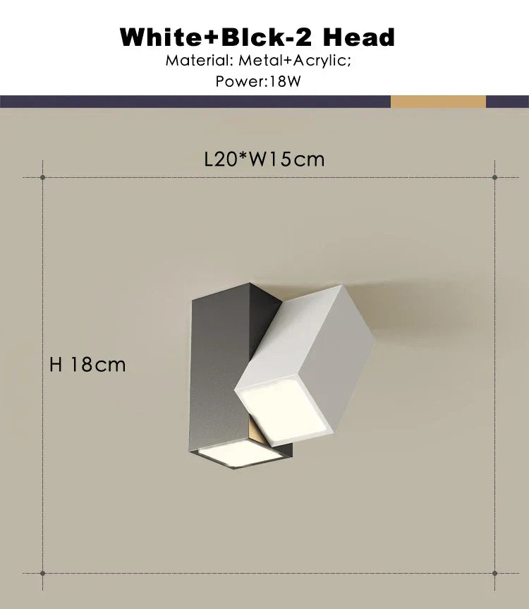 DecorBites™ 22W Dimmable Square LED Ceiling Spot Light for Indoor Lighting