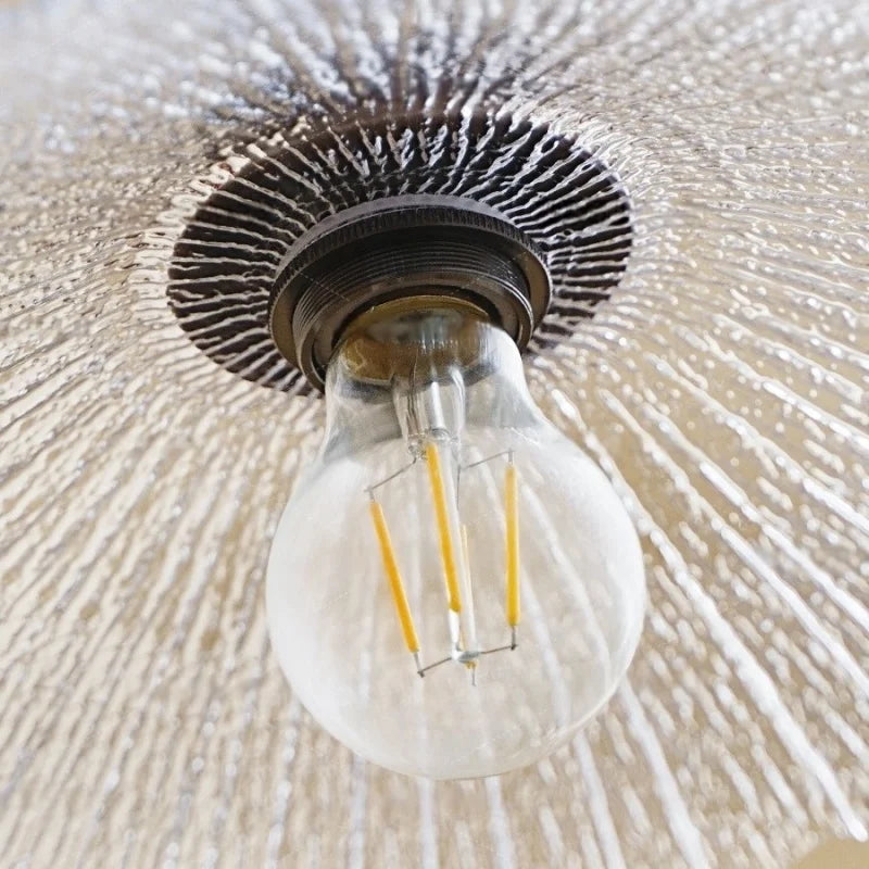 DecorBites™ Glass & Wood LED Pendant Lights for Home Decor & Restaurant Lighting