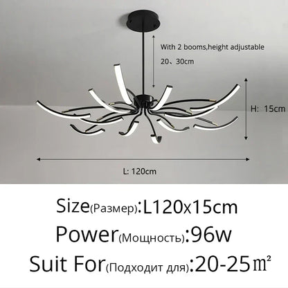 DecorBites™ LED Chandeliers for Modern Living Room Bedroom Study Kitchen Lighting