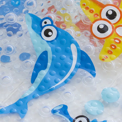 DecorBites™ Cartoon Non-Slip Bathroom Mat with Suction Cup for Child Bathtub Eco-Friendly