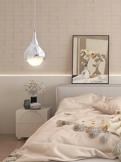 DecorBites™ LED Water Droplet Ceiling Chandelier - Modern Bedroom Pendant Lamp
