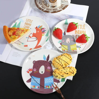 DecorBites™ Bone Snack Plate Set - Small Melamine Dish for Sweets, Cakes, and Treats
