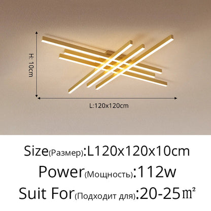 DecorBites™ Gold Black Aluminum LED Chandeliers for Bedroom Dining Living Room Lighting