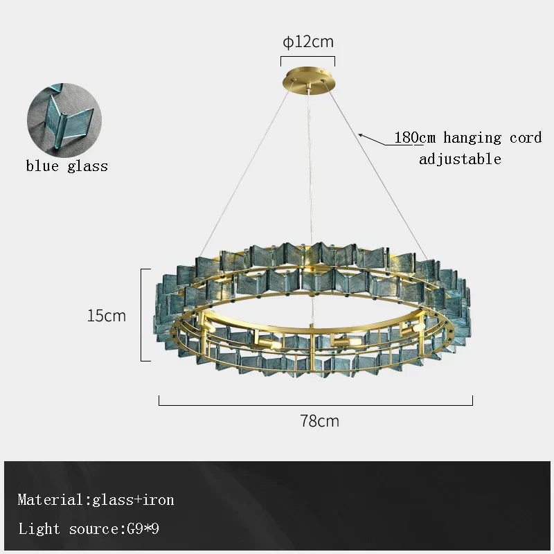 DecorBites™ Butterfly Glass Chandelier for Elegant Dining Room Decor
