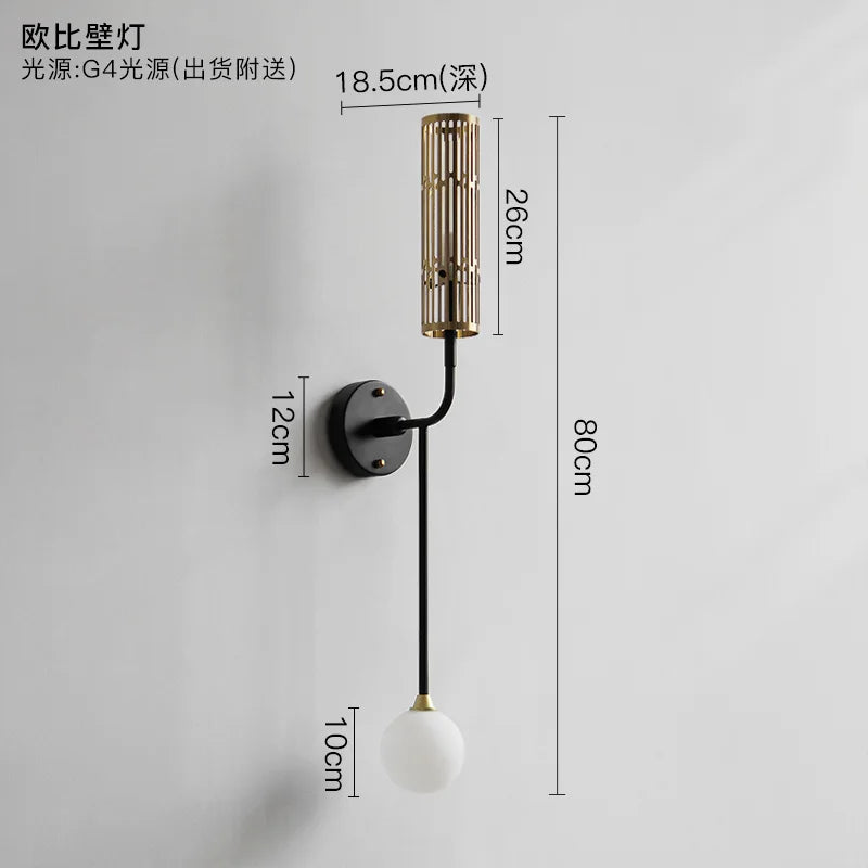 DecorBites™ LED Nordic Wall Sconce - Luxury Living Room Bedroom Decor Balcony Light