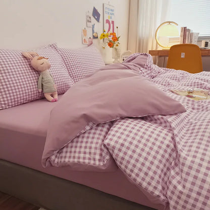 DecorBites™ Cotton Quilted Duvet Cover Soft Comforter Skin-Friendly Bedclothes