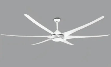 DecorBites™ 100" Large Ceiling Fan with Light, DC Motor, Reverse Blades, Stainless Steel Finish