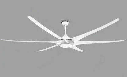 DecorBites™ 100" Large Ceiling Fan with Light, DC Motor, Reverse Blades, Stainless Steel Finish