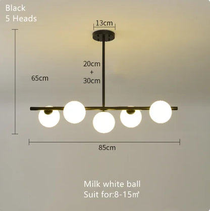 ™ Gold Glass Ball LED Pendant Light for Kitchen Dining Room Lighting