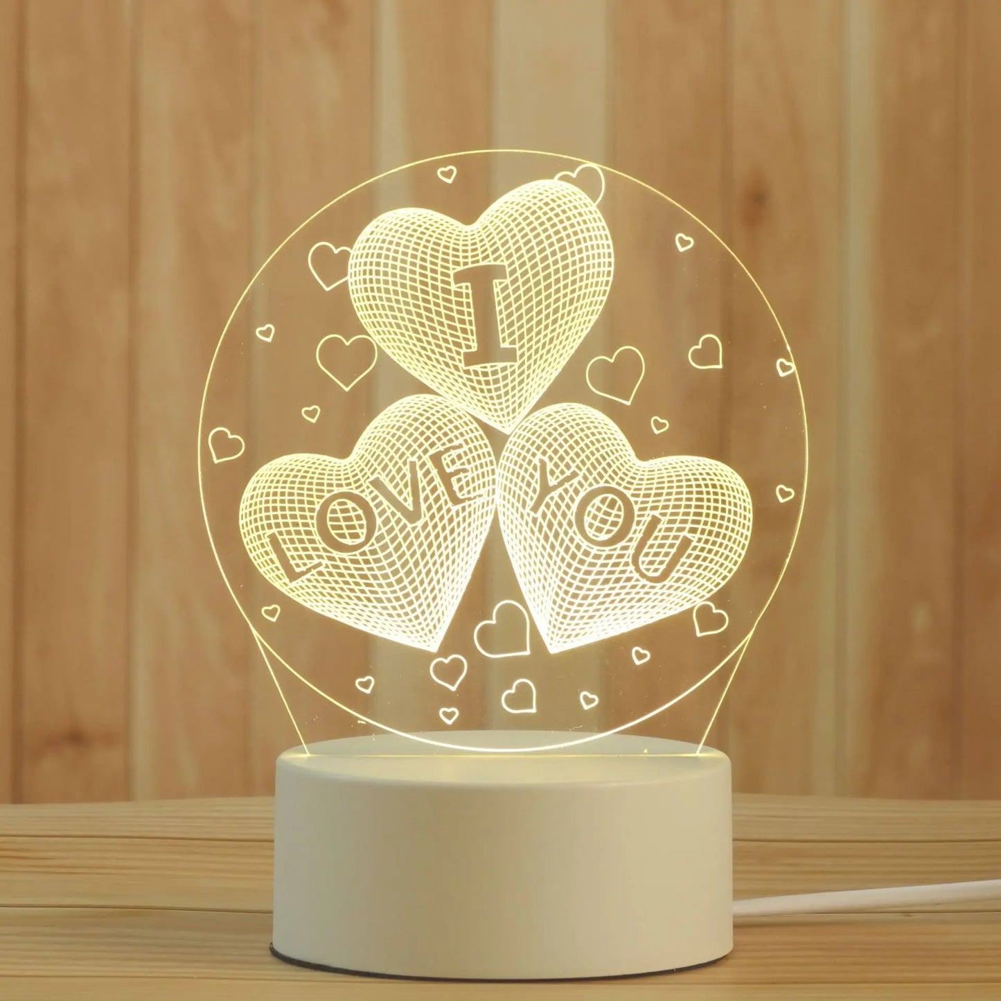 DecorBites™ 3D Acrylic Night Lamp | Boys Girls Gift Decor Bedroom Table Light