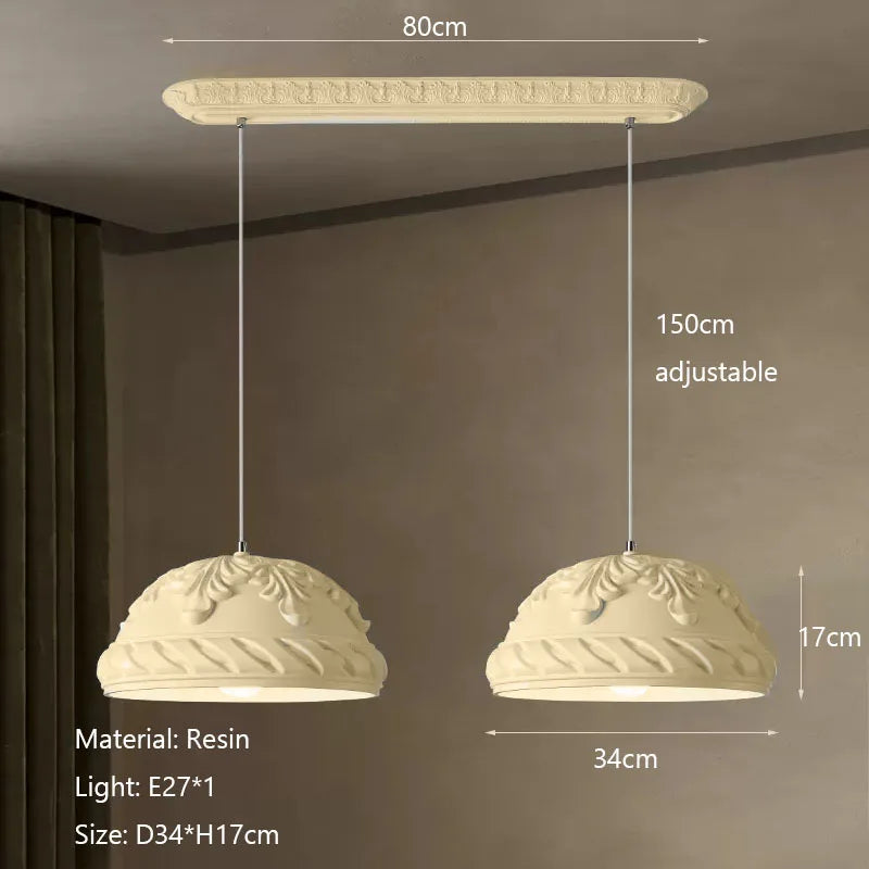 DecorBites™ French Cream Style LED Chandelier for Restaurant Bar and Kitchen