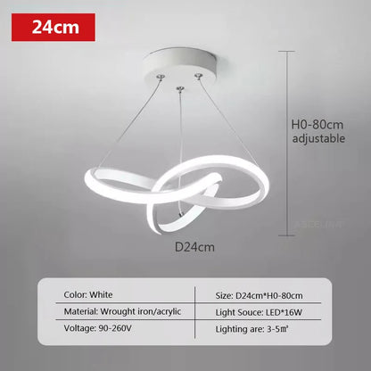 DecorBites™ LED Strip Modern Pendant Light for Home Decor Fixtures