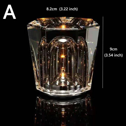 DecorBites™ Crystal Diamond Night Light | Rechargeable LED Table Lamp