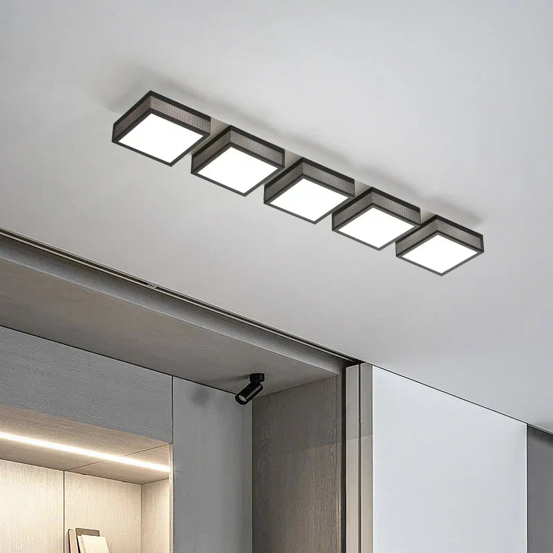 DecorBites™ Black White LED Ceiling Lights Modern Minimalist Bedroom Study Lighting Fixtures