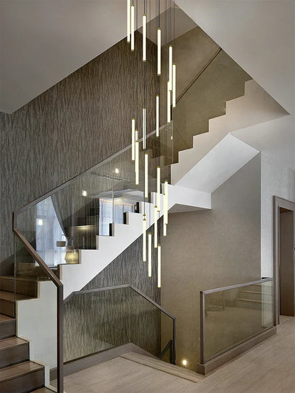 DecorBites™ LED Staircase Chandelier for Home Hotel Hall Lighting