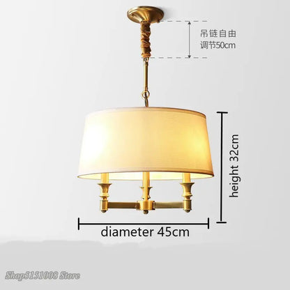 DecorBites™ Art Deco Copper Pendant Light for Dining Room, Living Room & Bedroom Lighting