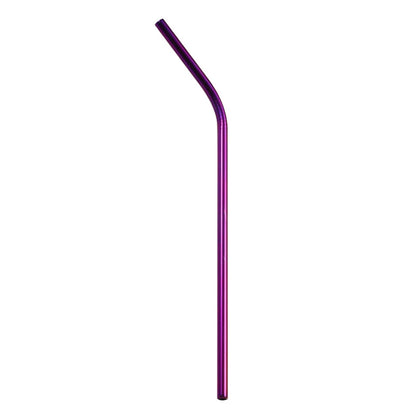 DecorBites™ 304 Stainless Steel Reusable Straws Set for Drinks - Eco-Friendly Metal Curved & Straight