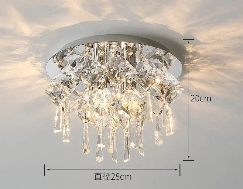 DecorBites™ Crystal Ceiling Lamp: Luxury Modern LED Ceiling Light for Home Indoor Lighting