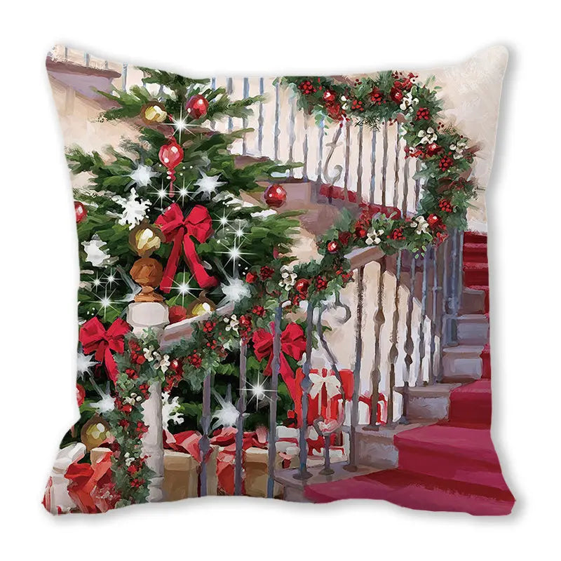 DecorBites™ Christmas Short Plush Pillowcase 45x45cm Home Decor