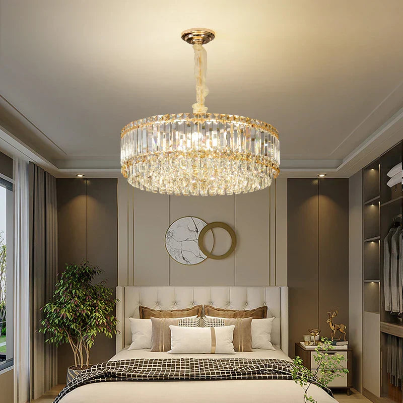 DecorBites™ French Crystal Chandelier for Living Room, Dining Room, and Master Bedroom