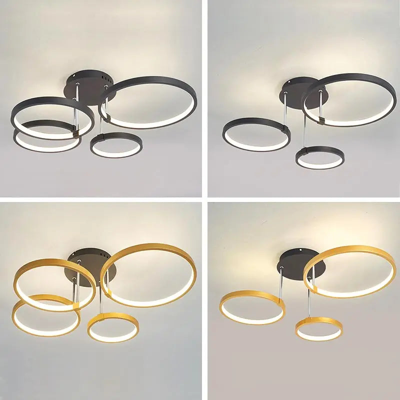 ™ LED Ceiling Chandelier Remote Control Living Room Bedroom Kitchen Lamp White