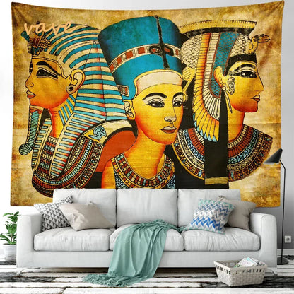 DecorBites™ Egyptian Mandala Tapestry Wall Hanging for Bohemian Hippie Room Decor