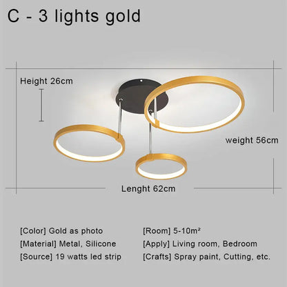 ™ LED Ceiling Chandelier Remote Control Living Room Bedroom Kitchen Lamp White
