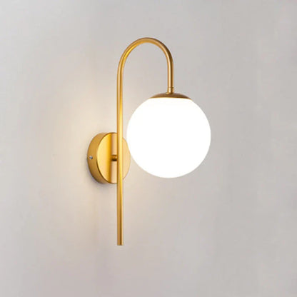 DecorBites™ Glass Ball LED Wall Sconce for Elegant Living Room Bedroom Hotel Staircase Lighting