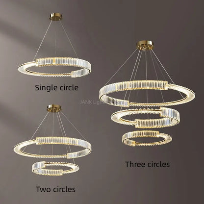 DecorBites™ Crystal LED Pendant Chandelier for Home Decor & Hospitality