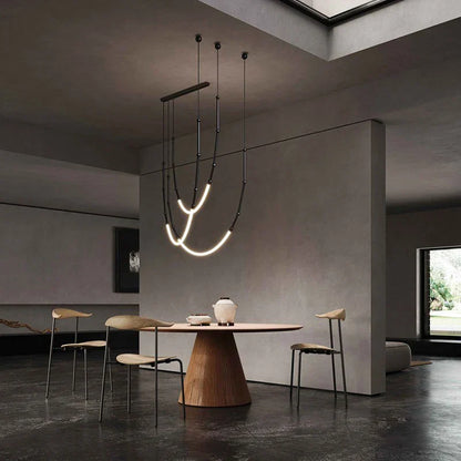™ Linear Creative Chandelier for Living Room Lobby, Bedroom, Hotel, Restaurant Lighting