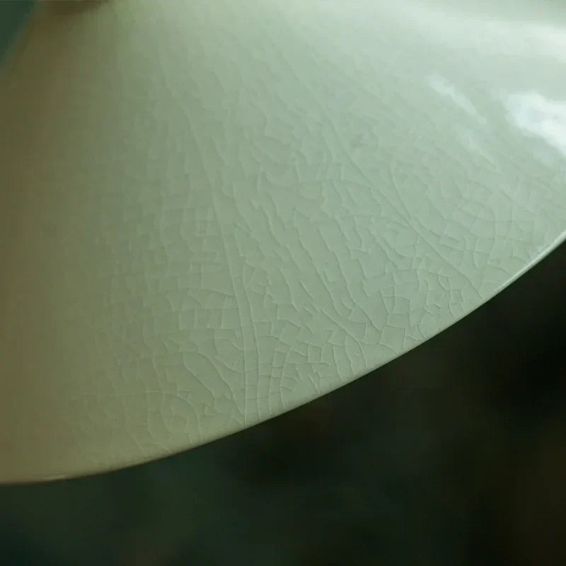 DecorBites™ Beige Ceramic LED Pendant Lamp for Home and Commercial Spaces